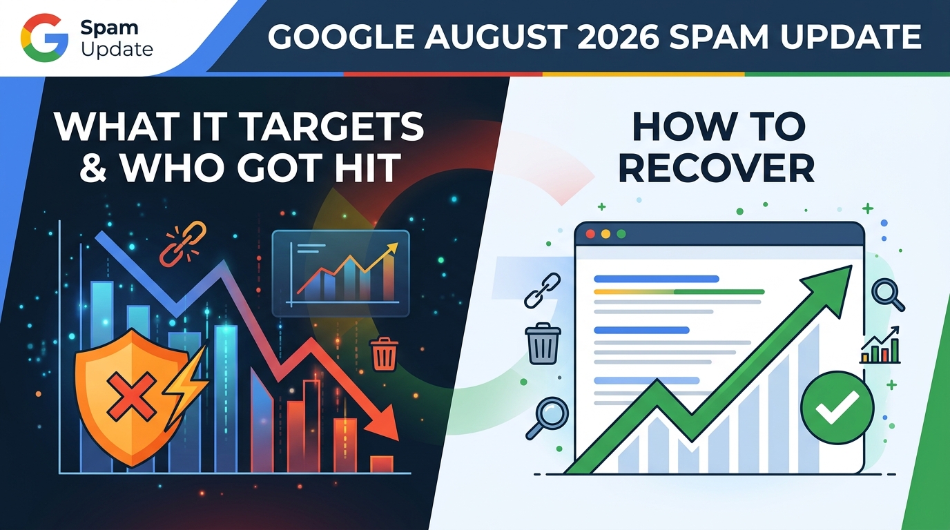 Google August 2026 Spam Update — SpamBrain enforcement targeting link spam, site reputation abuse, parasite SEO, thin affiliate content, and structured data manipulation