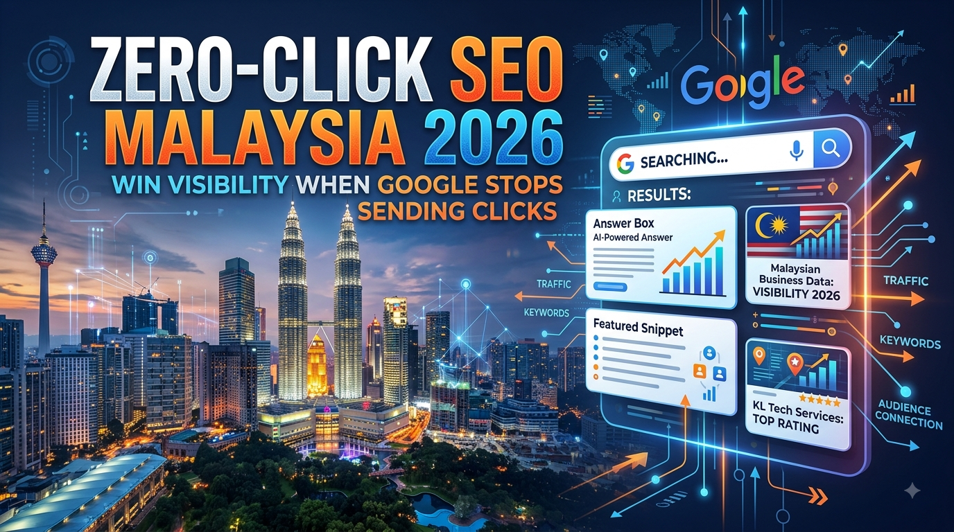 Zero-Click SEO Malaysia 2026 — win SERP visibility and brand authority when Google AI Overviews reduce organic clicks